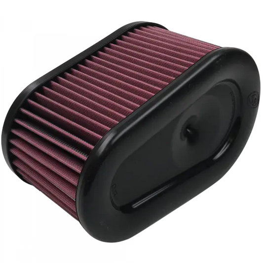 S&B Filters Air Filter For Intake Kits 75-5086,75-5088,75-5089 Oiled Cotton Cleanable Red KF-1064