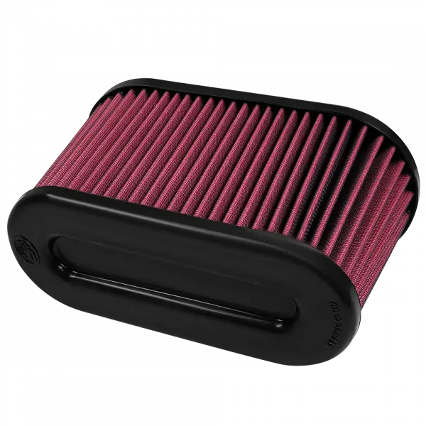 Air Filter For Intake Kits 75-5107 Oiled Cotton Cleanable Red S and B view 1