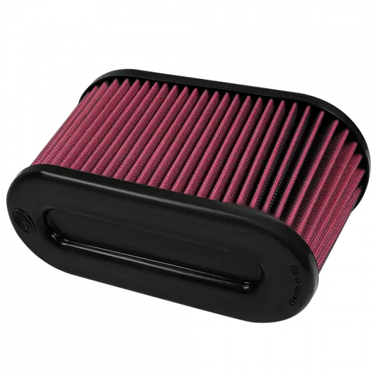 Air Filter For Intake Kits 75-5107 Oiled Cotton Cleanable Red S and B view 1