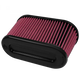 Air Filter For Intake Kits 75-5107 Oiled Cotton Cleanable Red S and B view 1