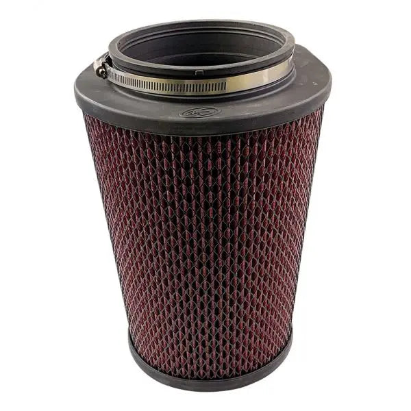 Air Filter For Intake Kits 75-6000,75-6001 Oiled Cotton Cleanable Red S and B view 2