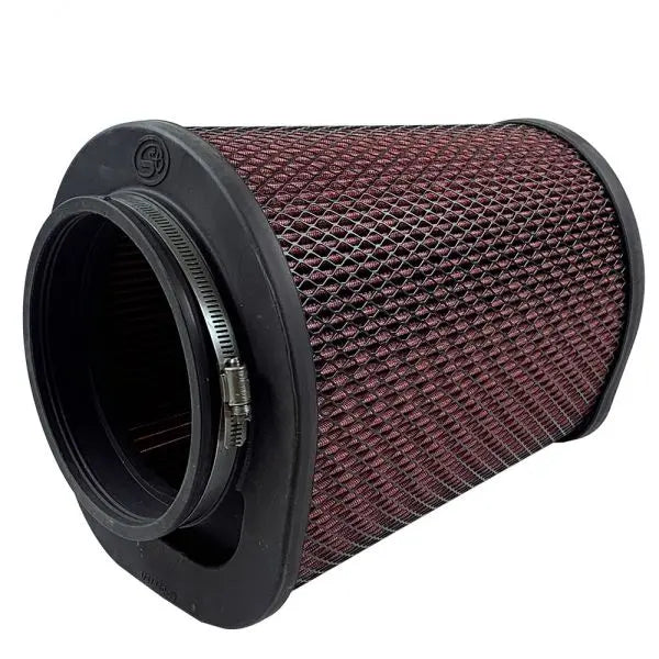 Air Filter For Intake Kits 75-6000,75-6001 Oiled Cotton Cleanable Red S and B view 5