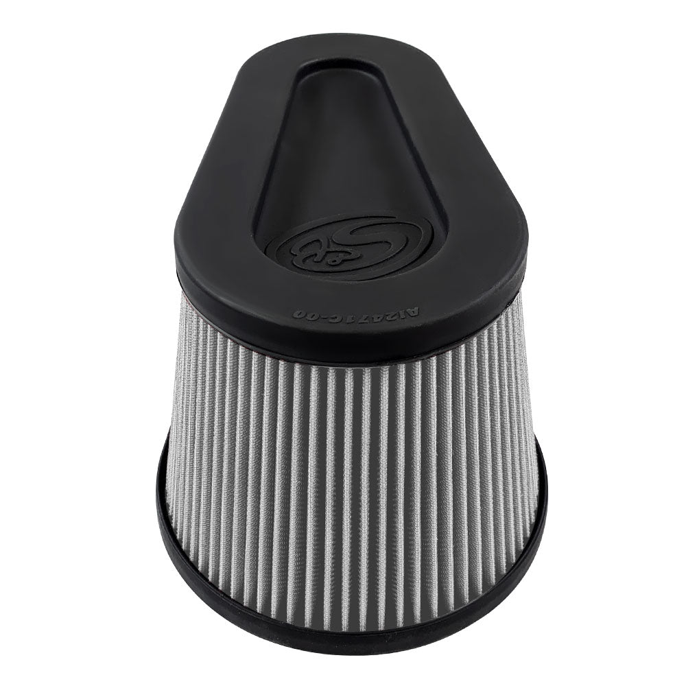 Air Filter For Intake Kits 75-5136 / 75-5136D Dry Extendable White S and B view 4