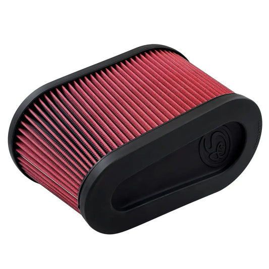 S&B Filters Air Filter For Intake Kits 75-5136 / 75-5136D Oiled Cotton Cleanable Red KF-1076