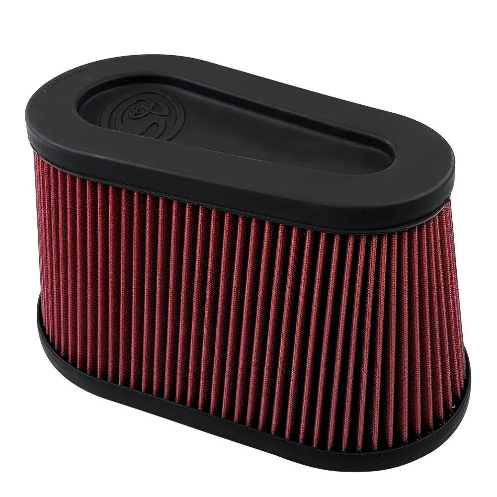 Air Filter For Intake Kits 75-5136 / 75-5136D Oiled Cotton Cleanable Red S and B view 3