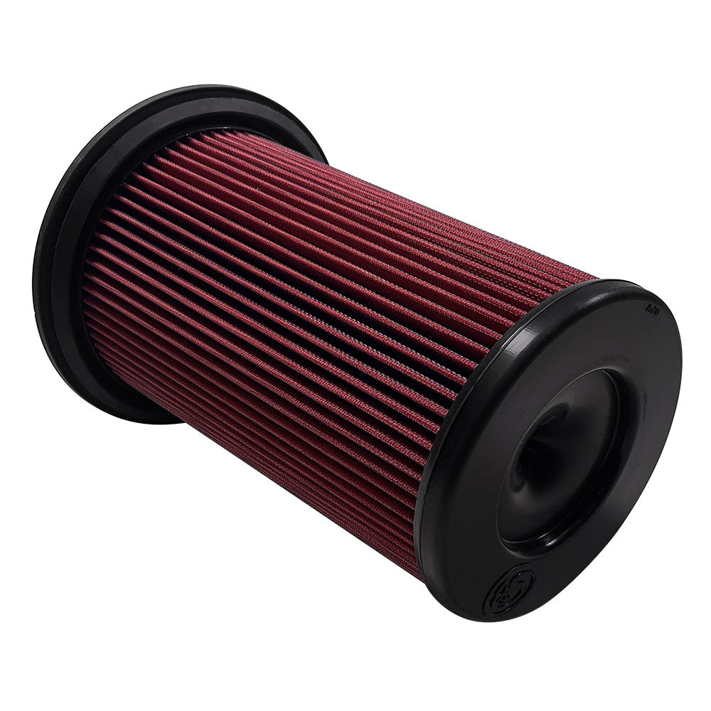 Air Filter For Intake Kits 75-5137 / 75-5137D Oiled Cotton Cleanable Red S and B view 1