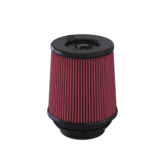 Air Filter For Intake Kits 75-5141 / 75-5141D Oiled Cotton Cleanable Red S and B view 1