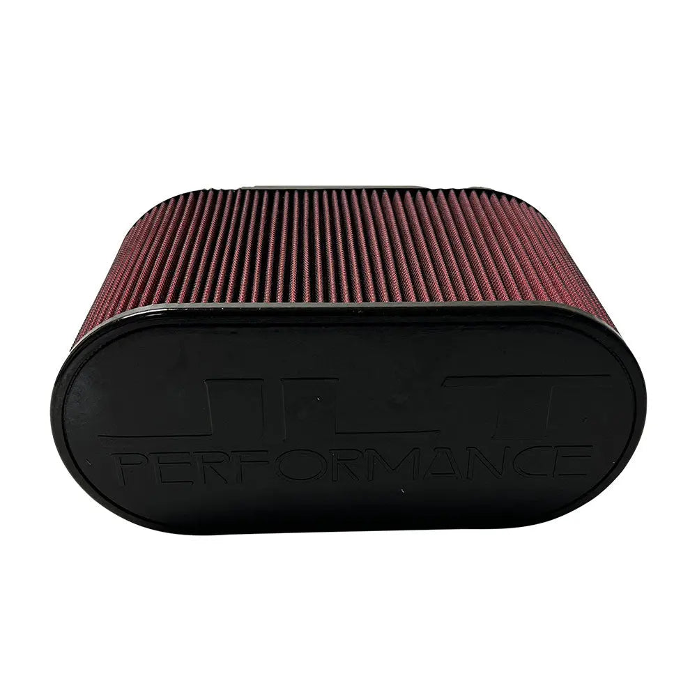 S & B Air Filter 4x12 Inch Oval with Hole Red Oil  view 2