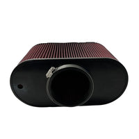 S & B Air Filter 4x12 Inch Oval with Hole Red Oil  view 4