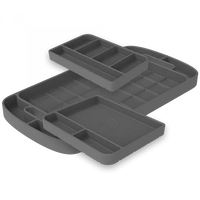 Tool Tray Silicone 3 Piece Set Color Charcoal S and B view 1