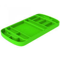 Tool Tray Silicone 3 Piece Set Color Lime Green S and B view 2