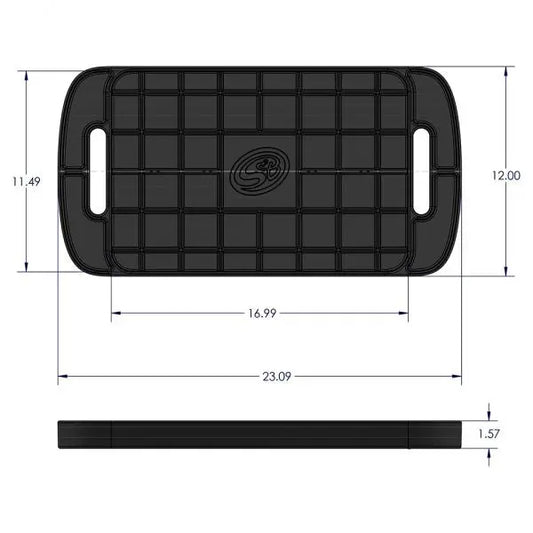 S&B Filters Tool Tray Silicone Large Color Charcoal 80-1004L