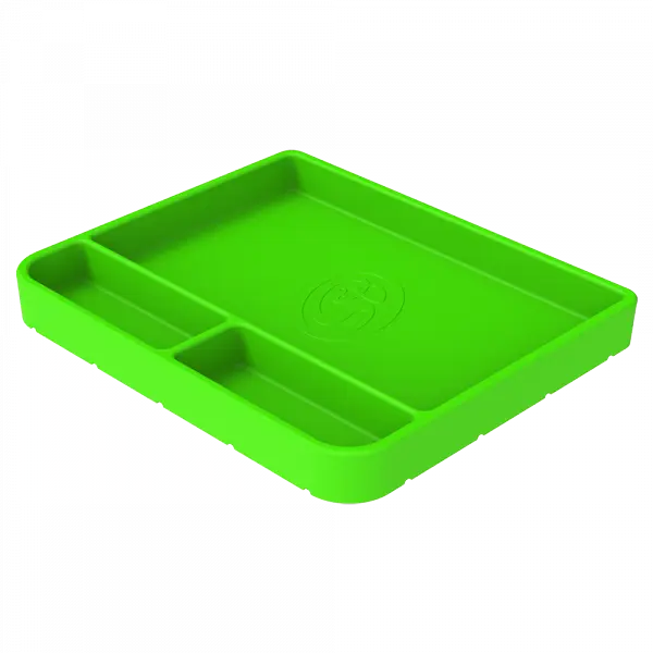 Tool Tray Silicone Medium Color Lime Green S and B view 1