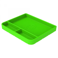 Tool Tray Silicone Medium Color Lime Green S and B view 1