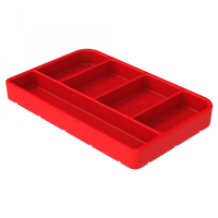 Tool Tray Silicone Small Color Red S and B view 1